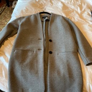 J Crew long blazer / jacket size xxs but could fit small. Runs big.